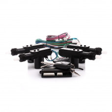 Набір центральних замків 4шт. (1шт.5-пров. +3шт.2-пров.) брелок-ключ (4 кнопки)+бага"Elegant" 101522