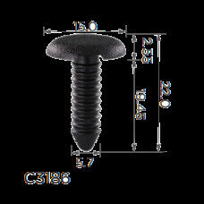 Кліпси C3186 обшивки салону VW, SEAT, SKODA, AUDI (6Q0867333, 6Q0-867-333, 10099)( уп. 100 шт)