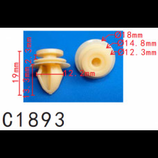 Кліпси C1893 обшивки дверей (OEM 6001549265, 699156, 6991.56, 15552) ( уп. 100 шт)