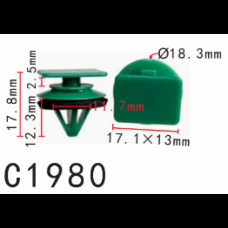 Кліпси C1980 обшивки карти дверей/молдингиMAZDA (D10E-51-SJ3, D10E51SJ3, 15244)( уп. 100 шт)
