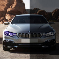 Плівка фотохромна для фар автомобіля ТРU(поліуретан) Прозора-Фіолетова 30см