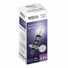 Лампа 12V H1 55W + 30% "Brevia" (1шт) (12010PC) (10шт/уп)