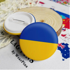 Значки Прапор України круглий Д=4,5см