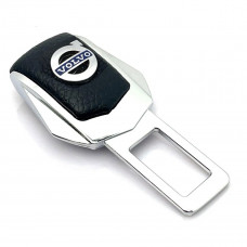 Заглушка ременя безпеки метал "Volvo" (1шт) цинк.сплав + шкіра (тип №2)