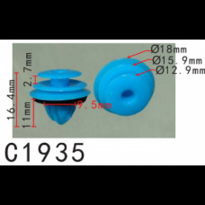 Кліпси C1935 карти дверей/молдинги TOYOTA, LEXUS, DAIHATSU (67771-26240, 6777126240, 15829)( уп. 100