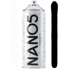 Фарба чорний глянець 400ml "Nano5" N09005 (12шт/уп)