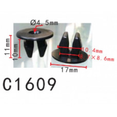 Кліпси C1609 обшивка TOYOTA, LEXUS (9018906211, 90189-06211, 14166) ( уп. 100 шт.)