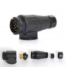Причіпне пластмас "тато" - 12v - 13pin Євро-Вологозахищений "Польща"