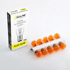 Лампа 12V (цок.бурштин ВАU15s) P21W "Solar" (1271) Amber (уп.10шт)