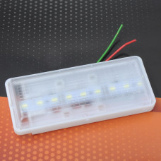Підсвічування салону 12V LED (130х55х20мм) (1шт) - біле 9 SMD 1 режим "Україна"