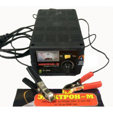 Зарядний пристрій 6А - 6-12V - стрілка - Регуліровка Сили Струму - пластик "Електрон-М"