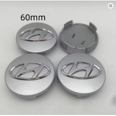 Ковпачки на титани "Hyundai" (60/57мм) сірий XD001