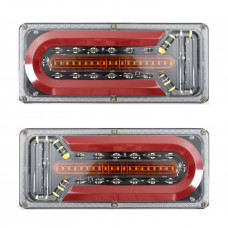 Задній ліхтар Прямокутний 12/24V (330*140*20мм) LED-51 (G Wagon) з ПРОВОДОМ (2шт/уп)