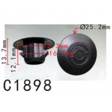 Кліпси C1898 молдингу порогів TOYOTA (76924-13020, 7692413020, 13334) ( уп. 100 шт.)