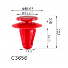 Кліпси C3656 обшивки дверей універсальна ( уп. 100 шт)