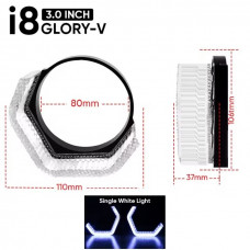 LED-маска з ангельськими вічками 3"/12v/6000k/White/R8-V (2шт.)