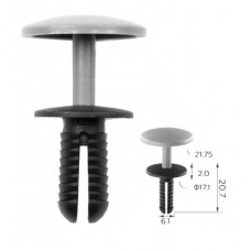 Фіксатор C1422 Mercedes VW Audi (6MM) GREY ( уп. 100 шт.)