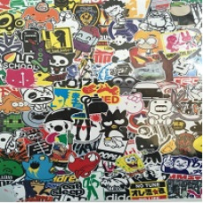 Наліпка-стікер суцільна кольорова (25Х68)