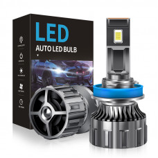 Лампа LED_H11(H8/H9/H16 радіатор+кулер) 60w/9600lm R11 3570 Chip 6000K +400% 12V 12 міс. гарантія