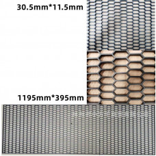 Сітка для бампера, радіатора LAMBO STYLE 3 (Пластик Чорна) 40х120см/великі соти 30х12 мм
