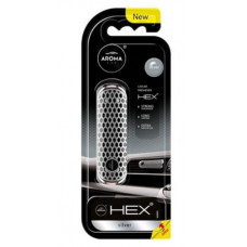Освіжувач полімер на обдув 10g - "Aroma" - HEX - Silver (Сильвер) 83576