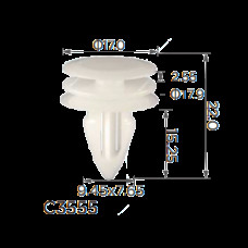 Кліпси C3555 обшивки дверей Nissan ( уп. 100 шт)