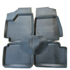 Килимки гумові ВАЗ 2121 Нива коритом+перемичка (5шт) "РТІ"