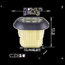 Кліпси C3280 під саморіз кріплення дверей RENAULT, PEUGEOT,CITROEN,DACIA (7703081232, 14512) ( 100шт