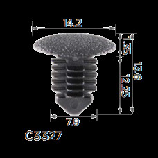 Кліпси C3327 Mercedes A0009912895 багажника Opel 2344879 90152926 (уп.100шт)
