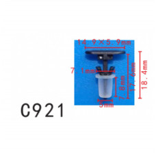 Кліпси C0921 ущільнювача VW, OPEL, FORD, AUDI, CHEVROLET, GM, SKODA, SUBARU (уп. 100шт.)