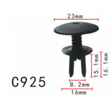 Кліпси C0925 розпірні VW, AUDI, SKODA (1H0819055C, 1H0819055C01C, 50462, 11274) (уп.100шт)