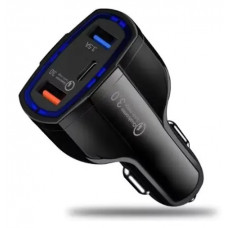 AЗП Sertec ST-1100 Type-C/2-USB Quick Charge 3.0 + кабель Micro usb