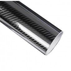 Плівка вінілова ПВХ під карбон 5D Чорний (відрізна 1.52*1м) 180мікрон CL-5DCF-01