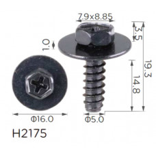 Саморіз H2175 з шайбою Mazda, KIA (9CF600516B, K907340516B) ( уп. 100 шт.)