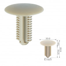 Кліпси C1007 обшивки салону TOYOTA, LEXUS (6339926050, 63399-26050, 10646) (уп.100шт)