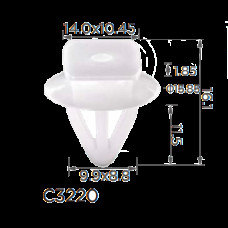Кліпси C3220 обшивки NISSAN (768821KA0A, 15084) ( уп. 100 шт.)