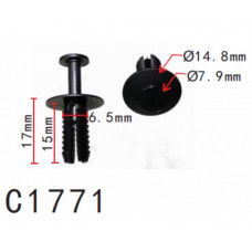 Фіксатор C1771 натискна/розпірна MERCEDES, AUDI, BMW, SEA, SKODA, VW (A0009905492, 1400804) ( уп100