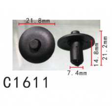 Фіксатор C1611 натискний/розпірний VW,SKODA,SUZUKI,NISSAN,MITSUBISHI (4D0807300B,4D0-807-300) (уп100