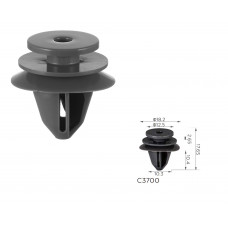 Кліпси C3700 дверей/молдинг/обшивка/поріг/ліхтарі та повторювачі BMW (07147460560)( уп. 100 шт)