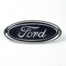 Емблема "FORD Escord-Mondeo" 92х36мм пластик великий хром скотч/плоска FOR1005