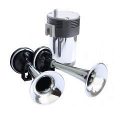 Сигнал повітряний 12v 2 дудки хром "Elegant" 100743 (10шт/ящ)