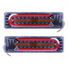 Задній ліхтар Прямокутний 12/24V (460*130*25мм) LED-73 (G Wagon) з ПРОВОДОМ (2шт/уп)