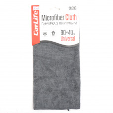 Серветка універсальна мікрофібра 30х40 CC936 "Carlife" універсальна сіра (для скла,дзеркал,меблів)