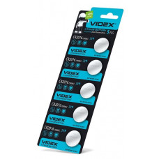 Батарейка CR2016 3V 2x1.6 "VIDEX" (1блістер-5шт)