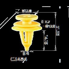 Кліпси C3494 обшивки дверей Jeep Chrysler Dodge Plymouth Kia 6502907 6504452( уп. 100 шт)