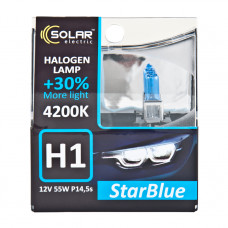 Лампа 12V H1 55W 4200K StarBlue "Solar" (Box-2шт) (1241S2)