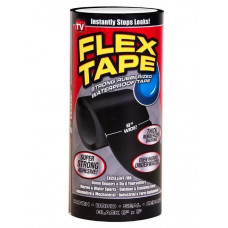 Водонепроникний Скотч Flex Tape 20 х 100 см (PP + розплавлений клей) Чорний