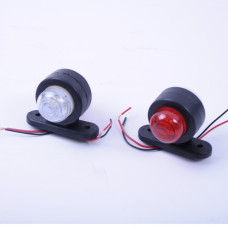 Габарит "ріжки" прямий 5см 12/24v червоний+білий 3+3LED "Thoc Auto" ТН-300 (1шт)