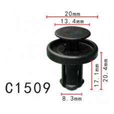 Фіксатор C1509 натискний/розпірний TOYOTA, LEXUS,HONDA (7586706030, 75867-06030, 7586733050) (уп.100