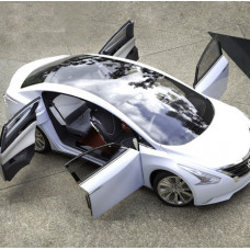 Плівка вінілова ПВХ Чорна-глянцева,ефект Панорамного даху (відрізна 1.52*1м) 160мікрон SR-02